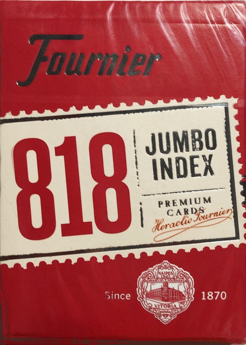 Fournier Poker 818 Jumbo Index Premium Cards Red 